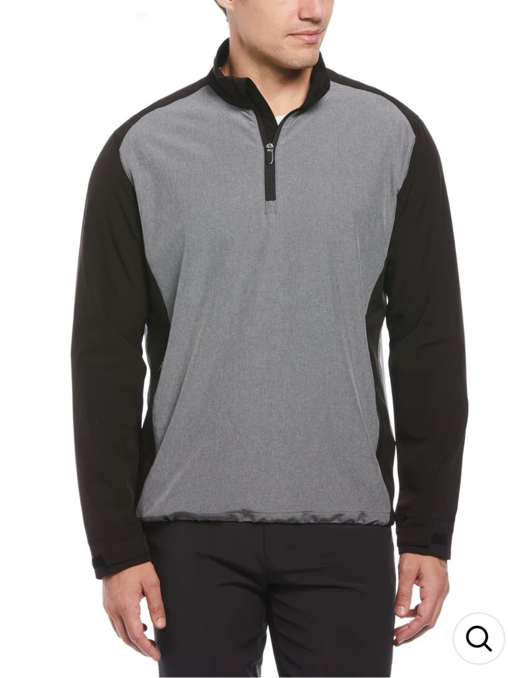 Callaway MENS HEATHERED BLOCK QUARTER ZIP GOLF JACKET